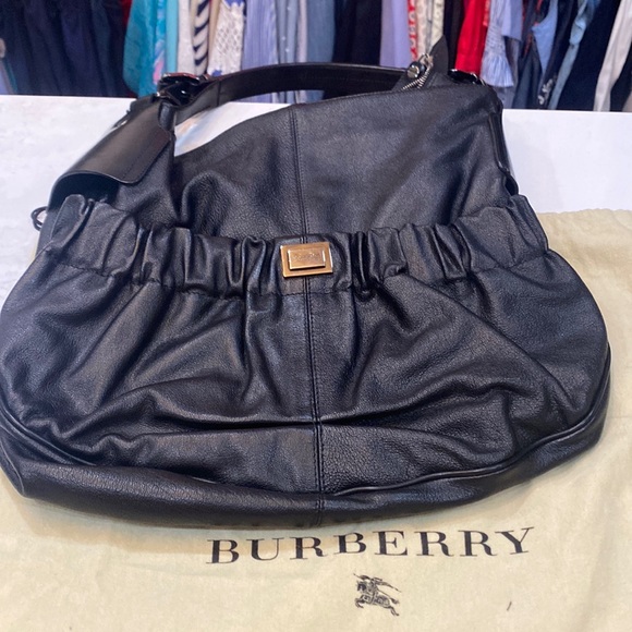 Burberry Black Hobo Bag - Picture 1 of 8